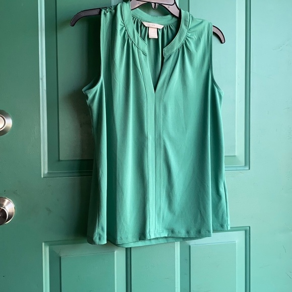 H&M size small ladies sleeveless green top - Picture 1 of 5